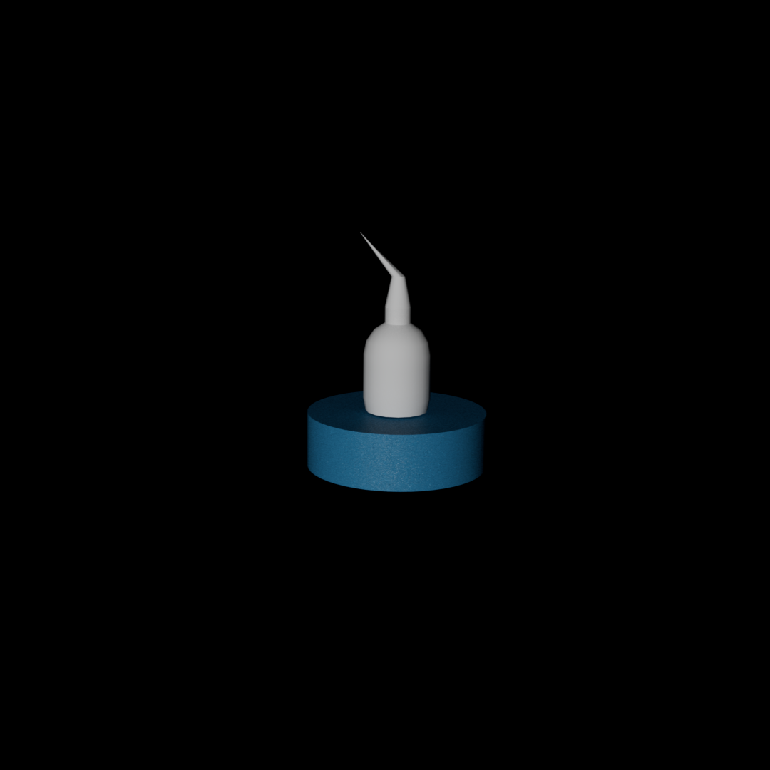 Does this look like a candle? Wish I able to make the tip curved.